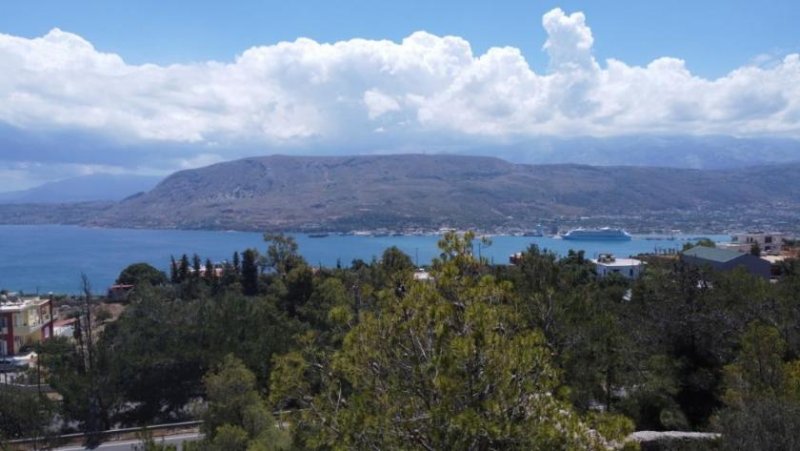 Korakies Kreta, Korakies: Grundstück mit herrlichem Meerblick auf die Souda-Bucht zu verkaufen Grundstück kaufen